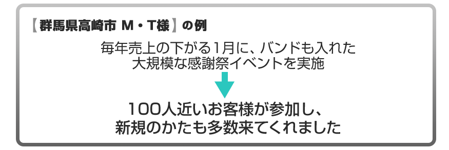 もっと大規模なイベントで新規集客に役立てている事例