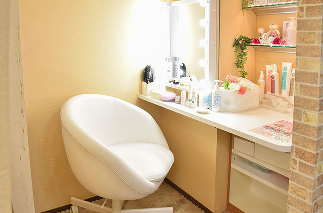 ヘアサロンタキモトの店内